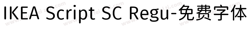 IKEA Script SC Regu字体转换